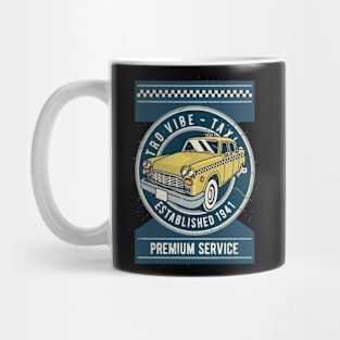 Taxi, Vintage Retro Classic Mug